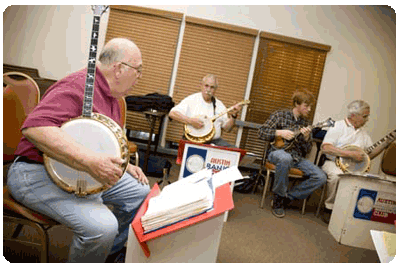 Austin Banjo Club practice session 2009