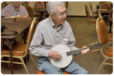 Austin Banjo Club practice session 2009