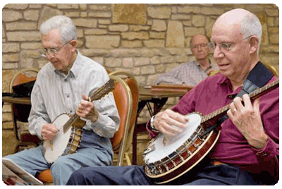 Austin Banjo Club practice session 2009