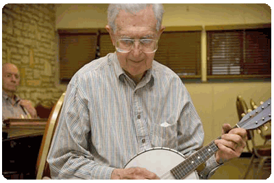 Austin Banjo Club practice session 2009
