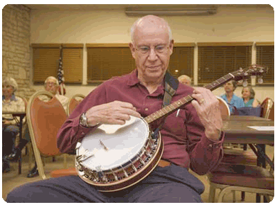 Austin Banjo Club practice session 2009