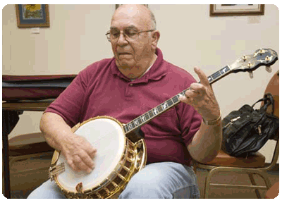 Austin Banjo Club practice session 2009