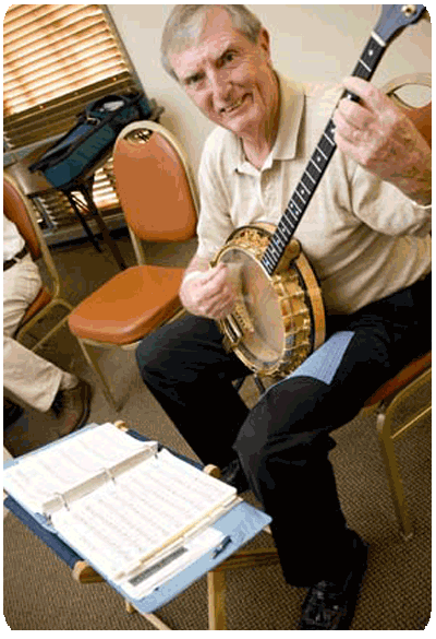 Austin Banjo Club practice session 2009